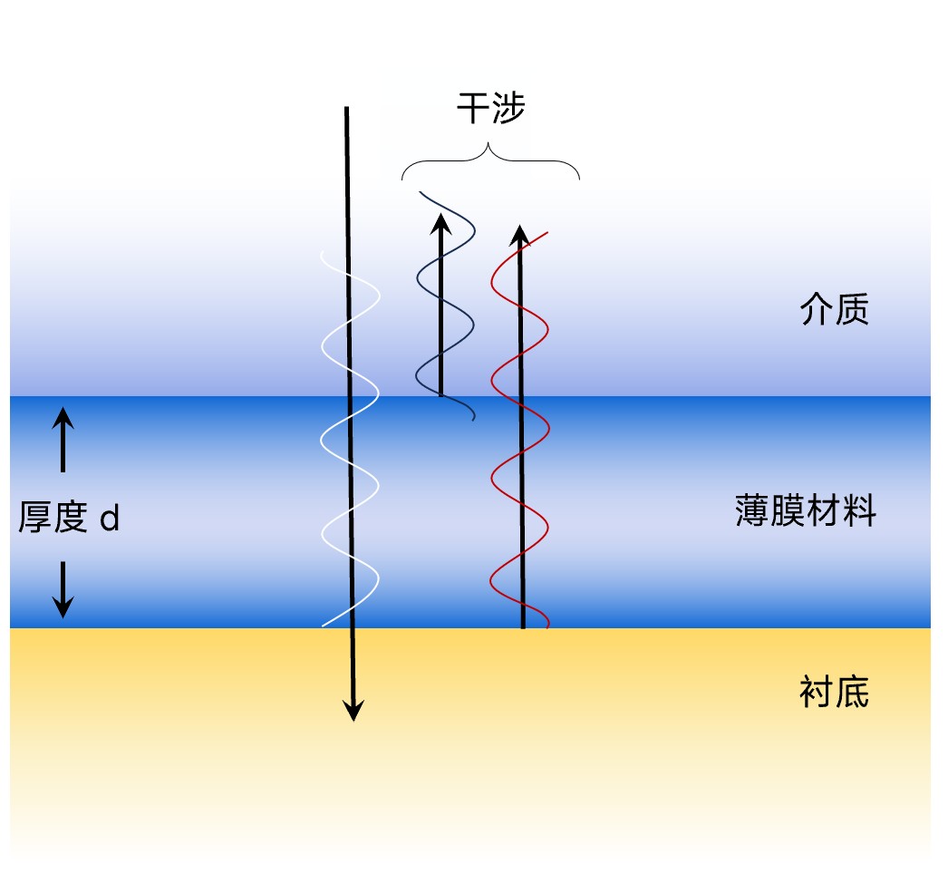 垂直入射光路示意图